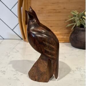 Vintage Ironwood Seri Quail Hand carved Sculpture, Kino Indians of Mexico  9”